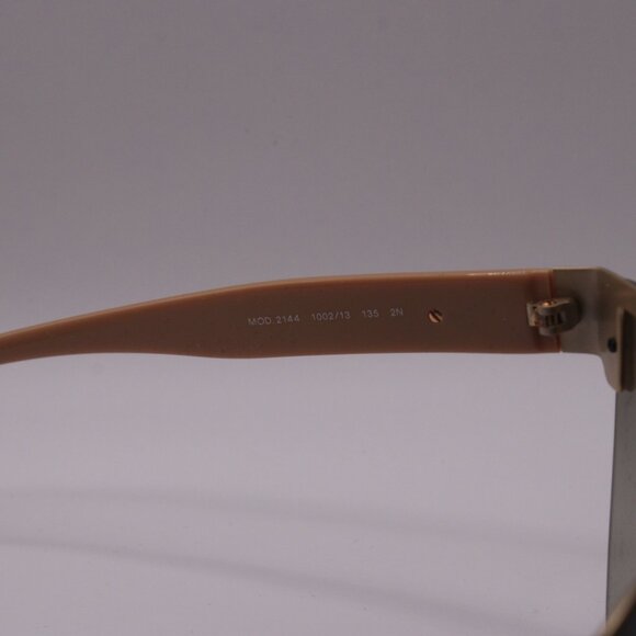 Versace MOD2144 Semi-Rimless Cat-Eye Browline Oversize Brown Sunglasses
